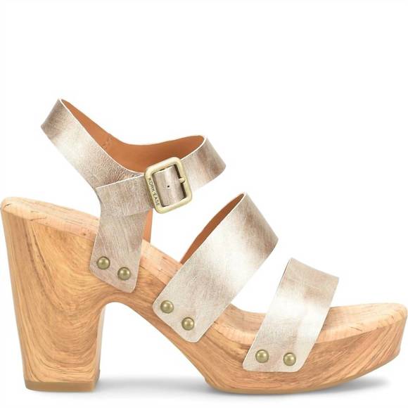 KORK-EASE Shoes - NEW KORK-EASE della slingback platform sandal in light gold